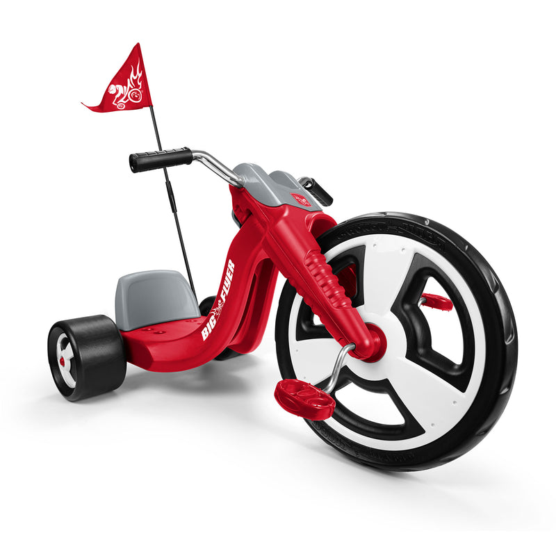 Radio Flyer Big Flyer Sport with Large Front Wheel and Adjustable Seat, Red