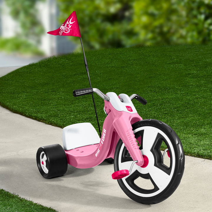 Radio Flyer Big Flyer Sport w/Large Front Wheel & Adjustable Seat,Pink(Open Box)