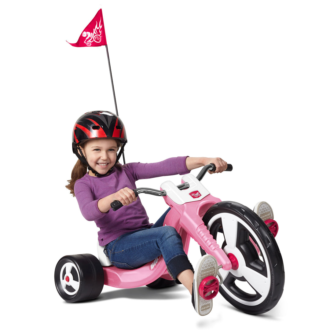 Radio Flyer Big Flyer Sport with Large Front Wheel and Adjustable Seat, Pink