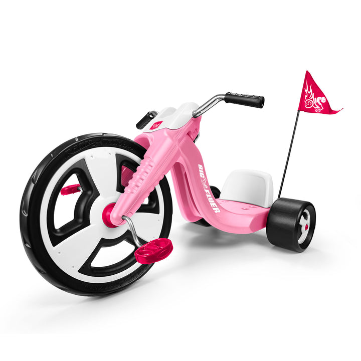 Radio Flyer Big Flyer Sport w/Large Front Wheel & Adjustable Seat,Pink(Open Box)