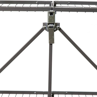 Origami 2 Pack RPR Series 5 Shelf Steel Rack Holds up to 100 Pounds, Silver - VMInnovations