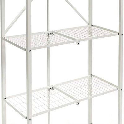 Origami RPR 5 Shelf Slim Steel Pantry Rack Holds up to 100lbs, White (Used)