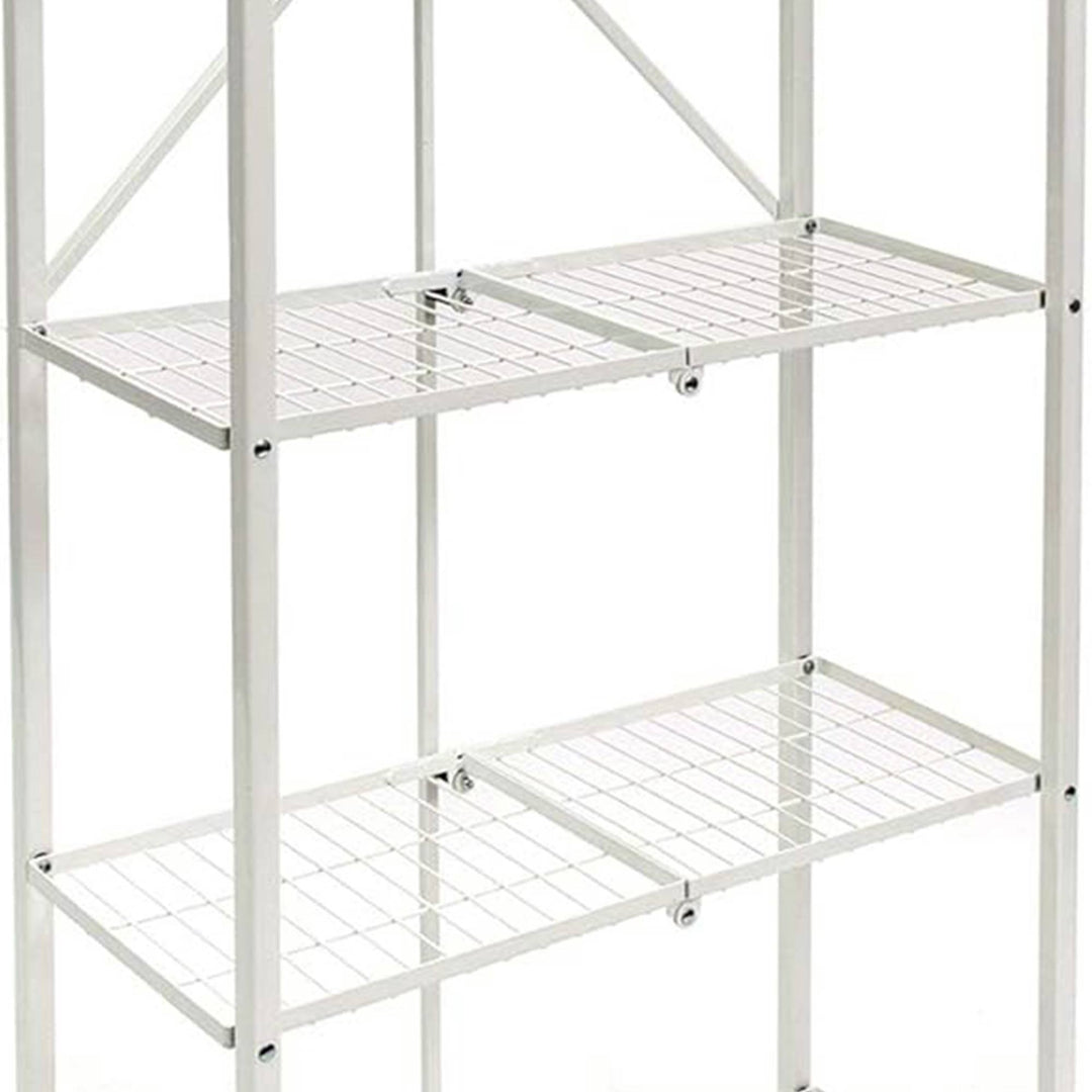 Origami RPR Series 5 Shelf Steel Pantry Rack Holds up to 100LB, White (Open Box) - VMInnovations