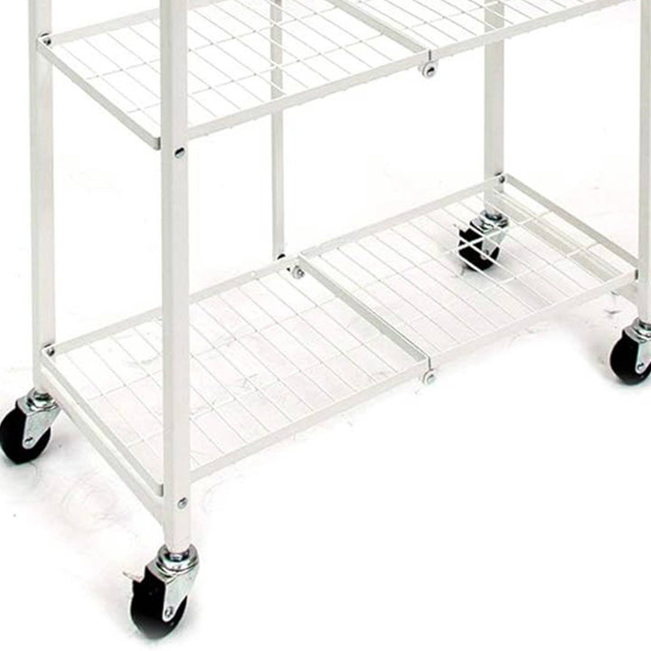 Origami RPR 5 Shelf Slim Steel Pantry Rack Holds up to 100lbs, White (Used) - VMInnovations