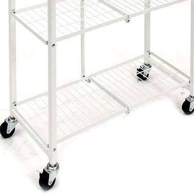 Origami RPR Series 5 Shelf Steel Pantry Rack Holds up to 100LB, White (Open Box) - VMInnovations
