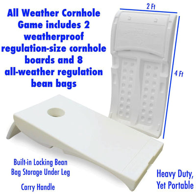 Driveway Games All Weather Indoor & Outdoor Bean Bag Cornhole Game (2 Pack) - VMInnovations