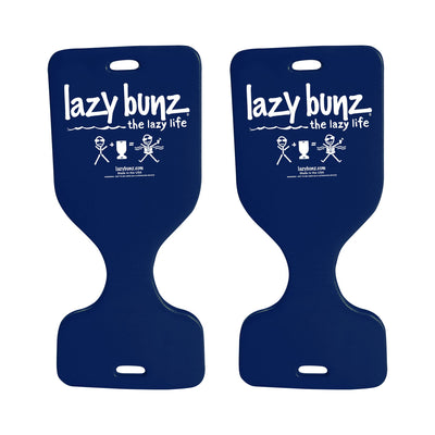 TRC Recreation Lazy Bunz Foam Saddle Swimming Pool Lounger, Navy Blue (2 Pack)