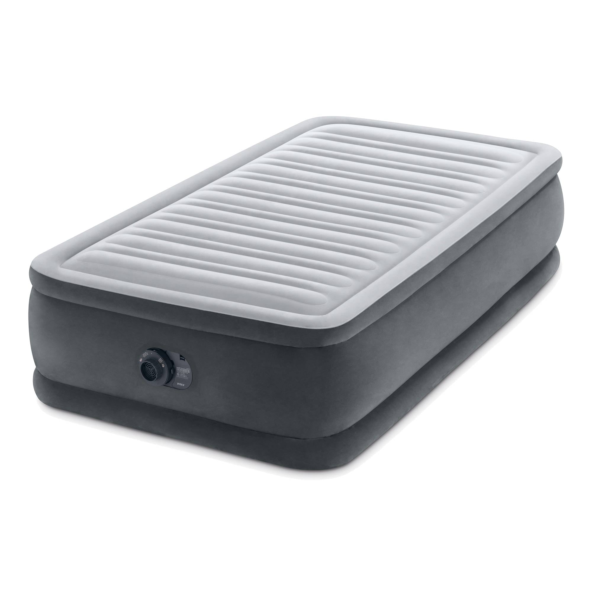 Intex Dura Beam Comfort Plus Airbed Mattress w/ Built-In Pump, Twin Size, 4 Pack - VMInnovations