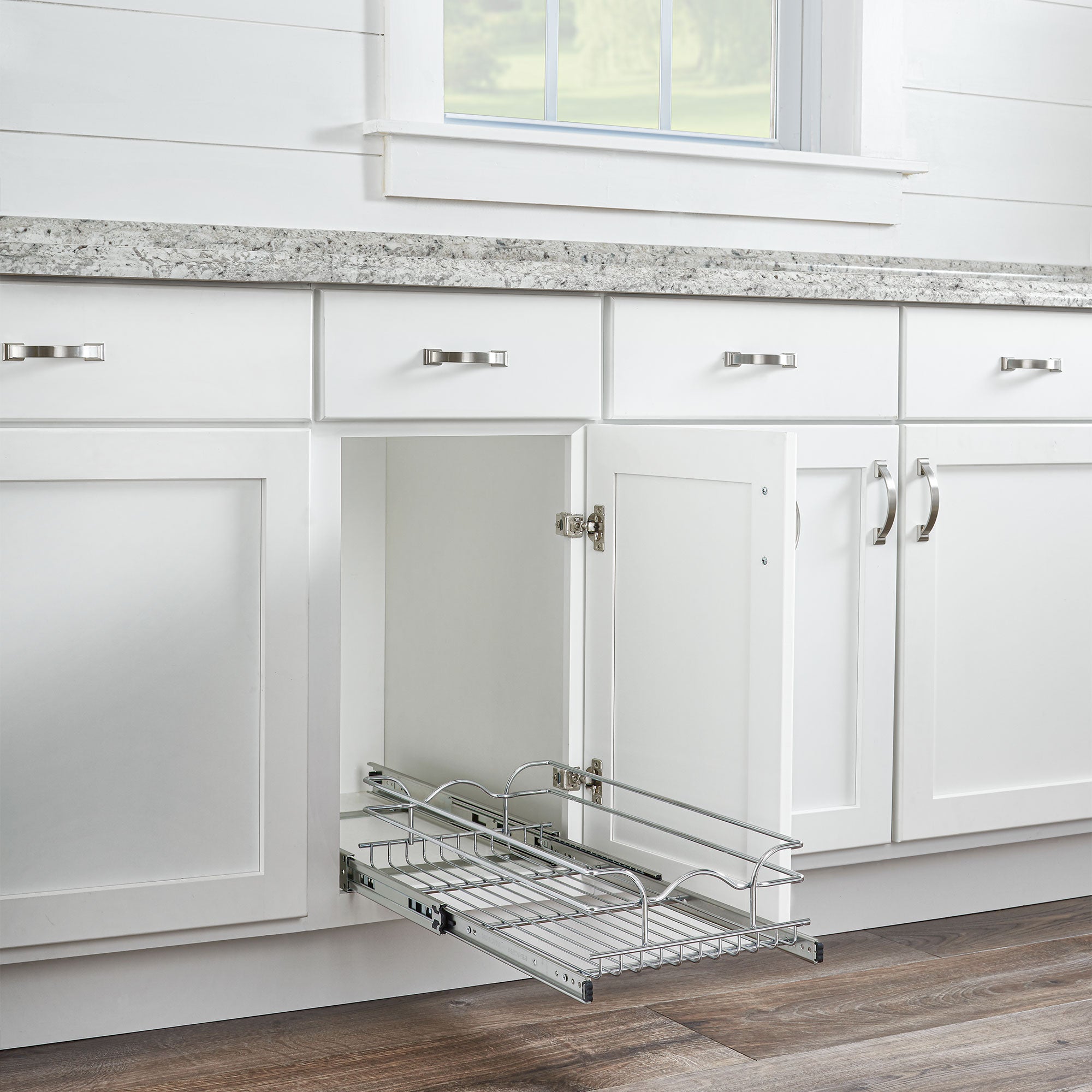 Rev-A-Shelf Kitchen Cabinet Pull Out Organizer, 12" x 18", 5WB1-1218CR-1, 4 Pack