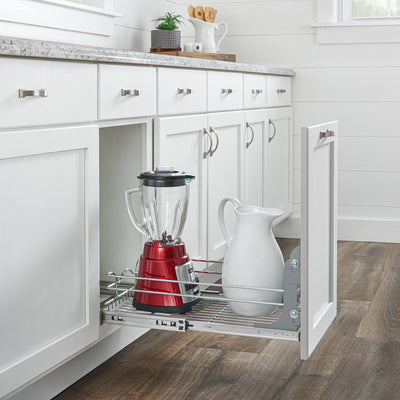 Rev-A-Shelf Kitchen Cabinet Pull Out Organizer, 12" x 18", 5WB1-1218CR-1, 4 Pack