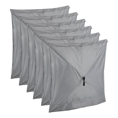 Clam Quick-Set Screen Hub Tent Wind & Sun Panels, Accessory Only, Gray (6 Pack)