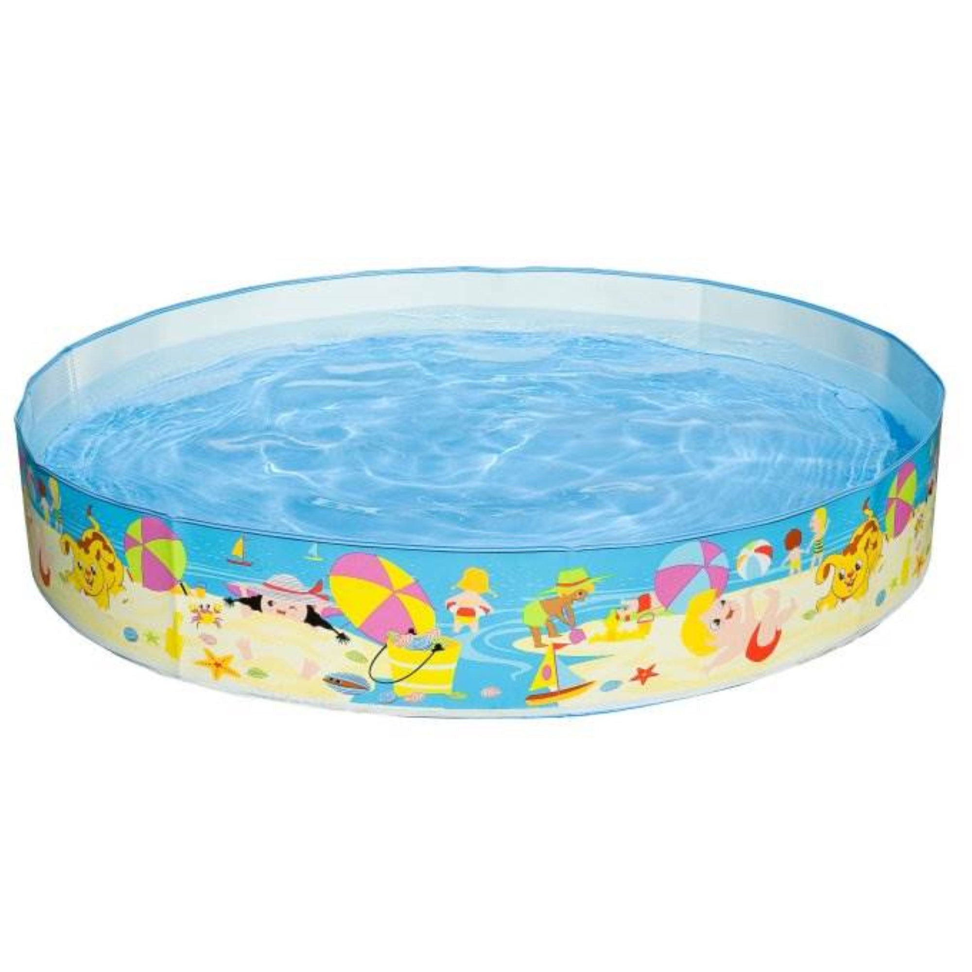 Intex Beach Days Snapset Instant Round Kids Childrens Swimming Pool (6 Pack) - VMInnovations