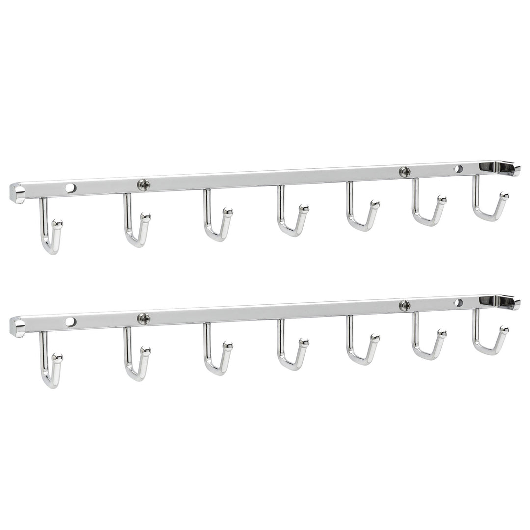 Rev-A-Shelf Sidelines 14" Closet Belt Rack Organizer, BRCSL-14NS-CR-1 (2 Pack)