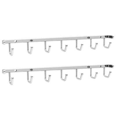 Rev-A-Shelf Sidelines 14" Closet Belt Rack Organizer, BRCSL-14NS-CR-1 (2 Pack) - VMInnovations