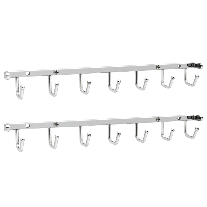 Rev-A-Shelf Sidelines 14" Closet Belt Rack Organizer, BRCSL-14NS-CR-1 (2 Pack)