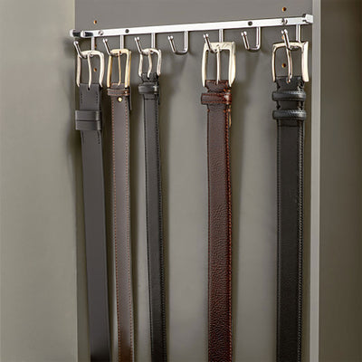 Rev-A-Shelf Sidelines 14" Closet Belt Rack Organizer, BRCSL-14NS-CR-1 (2 Pack) - VMInnovations