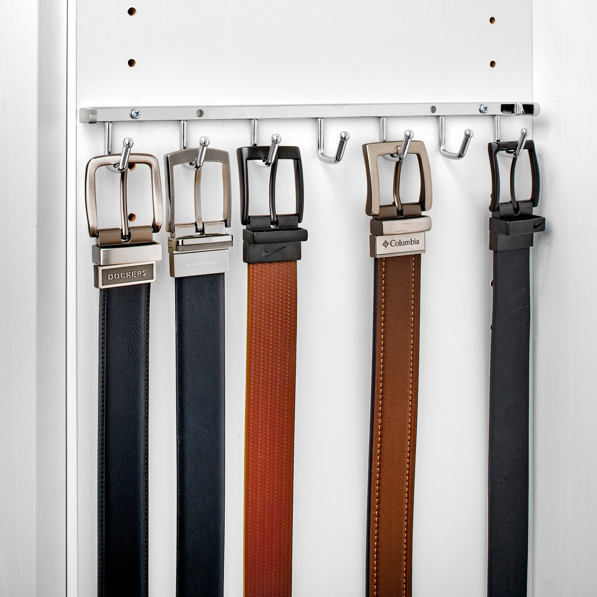 Rev-A-Shelf Sidelines 14" Closet Belt Rack Organizer, BRCSL-14NS-CR-1 (2 Pack) - VMInnovations