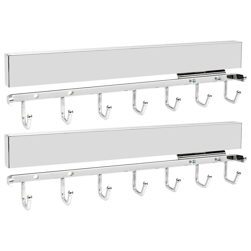 Rev-A-Shelf Sidelines 14" Deluxe Belt Rack Organizer, CBRSL-14-CR-1 (2 Pack)