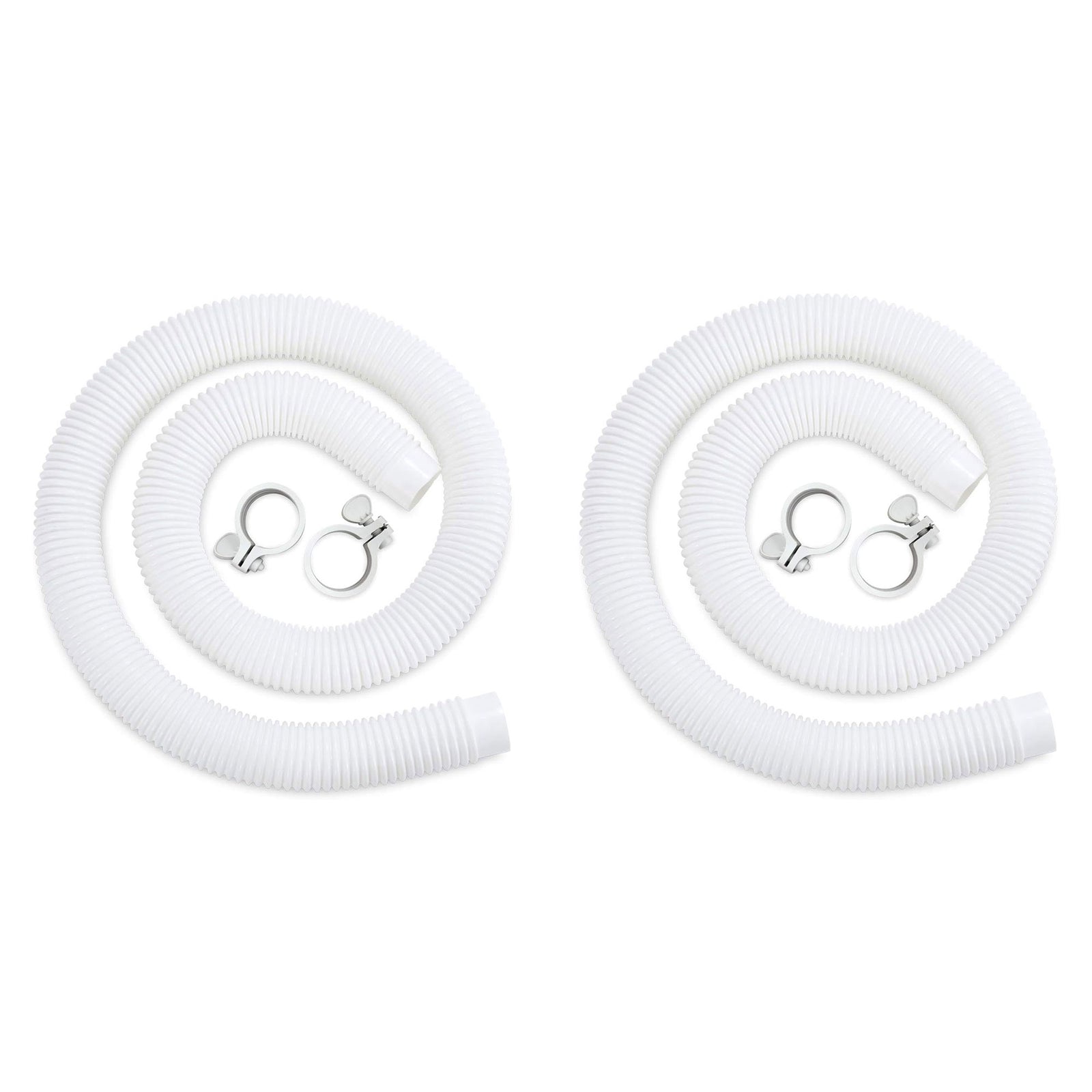 Funsicle 59"x1.5" Universal Replacement Hose Kit for Above Ground Pools (2 Pack) - VMInnovations