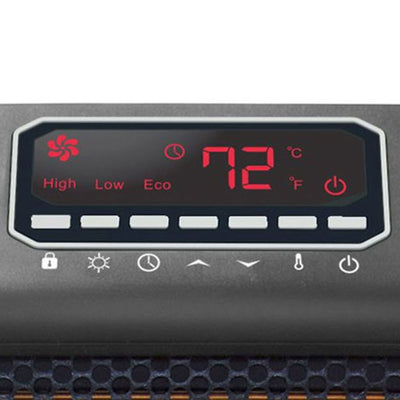 LifeSmart LifePro 1500W 6 Element Infrared Space Heater with Remote (2 Pack) - VMInnovations