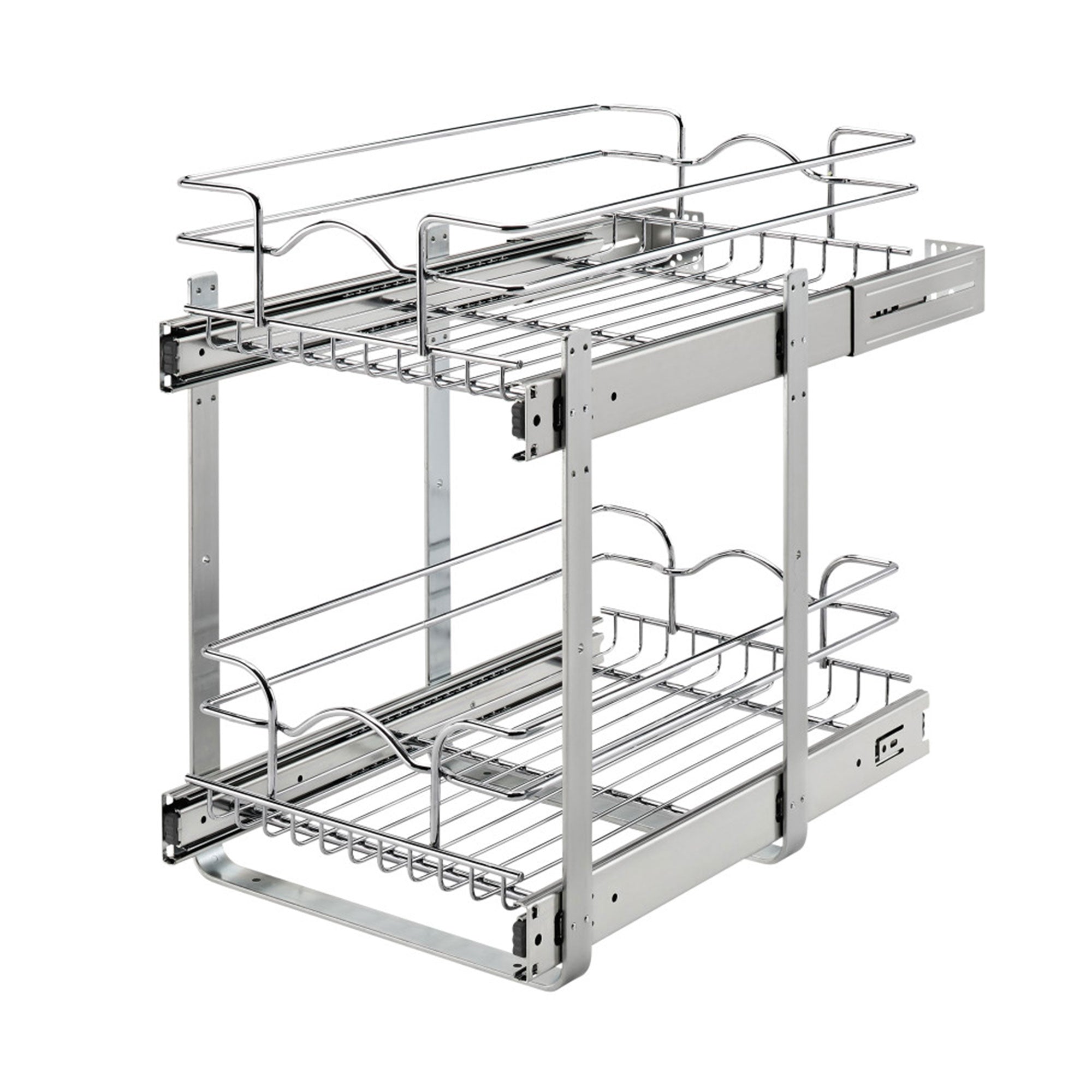 Rev-A-Shelf Kitchen Pull Out Shelf Organizer, 12 x 18 In, 5WB2-1218CR-1 (3 Pack)
