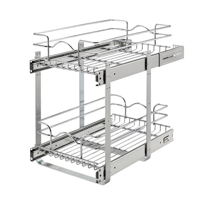 Rev-A-Shelf Kitchen Pull Out Shelf Organizer, 12 x 18 In, 5WB2-1218CR-1 (3 Pack)