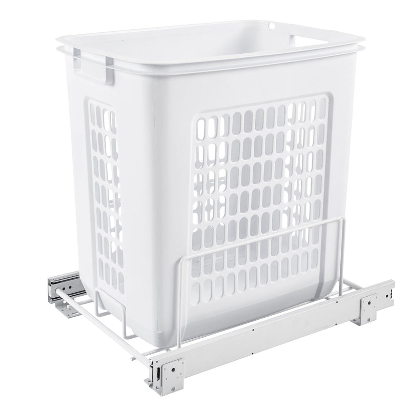Rev-A-Shelf 20 Inch Pull Out Large Clothes Hamper, White, HPRV-1520 S (2 Pack)