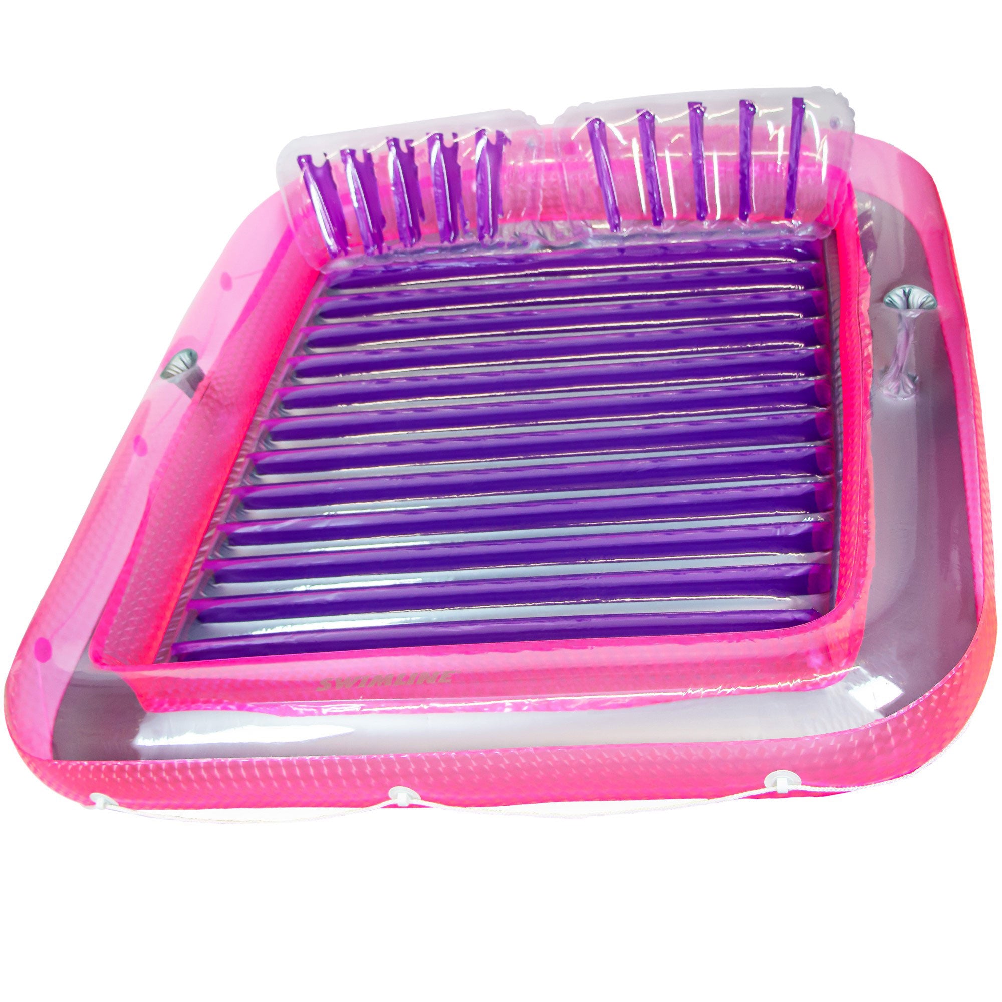 Swimline Original XL Suntan Tub Relaxing Water Lounge Float, Pink/Purple (Used) - VMInnovations