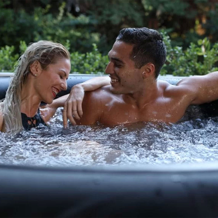 MSpa Round Inflatable Bubble Spa with Energy Efficient Cover, Super Camaro - VMInnovations