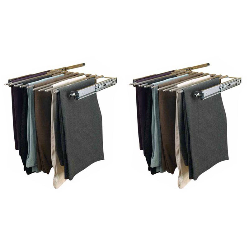 Rev-A-Shelf 30" Pull Out Wire Pant Rack for 16 Pairs, Chrome, PSC-3014CR, 2 Pack