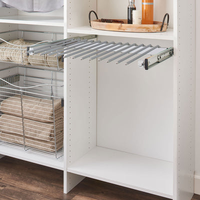 Rev-A-Shelf 30" Pull Out Wire Pant Rack for 16 Pairs, Chrome, PSC-3014CR, 2 Pack