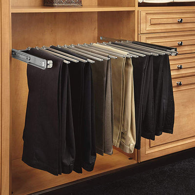 Rev-A-Shelf 30" Pull Out Wire Pant Rack for 16 Pairs, Chrome, PSC-3014CR, 2 Pack