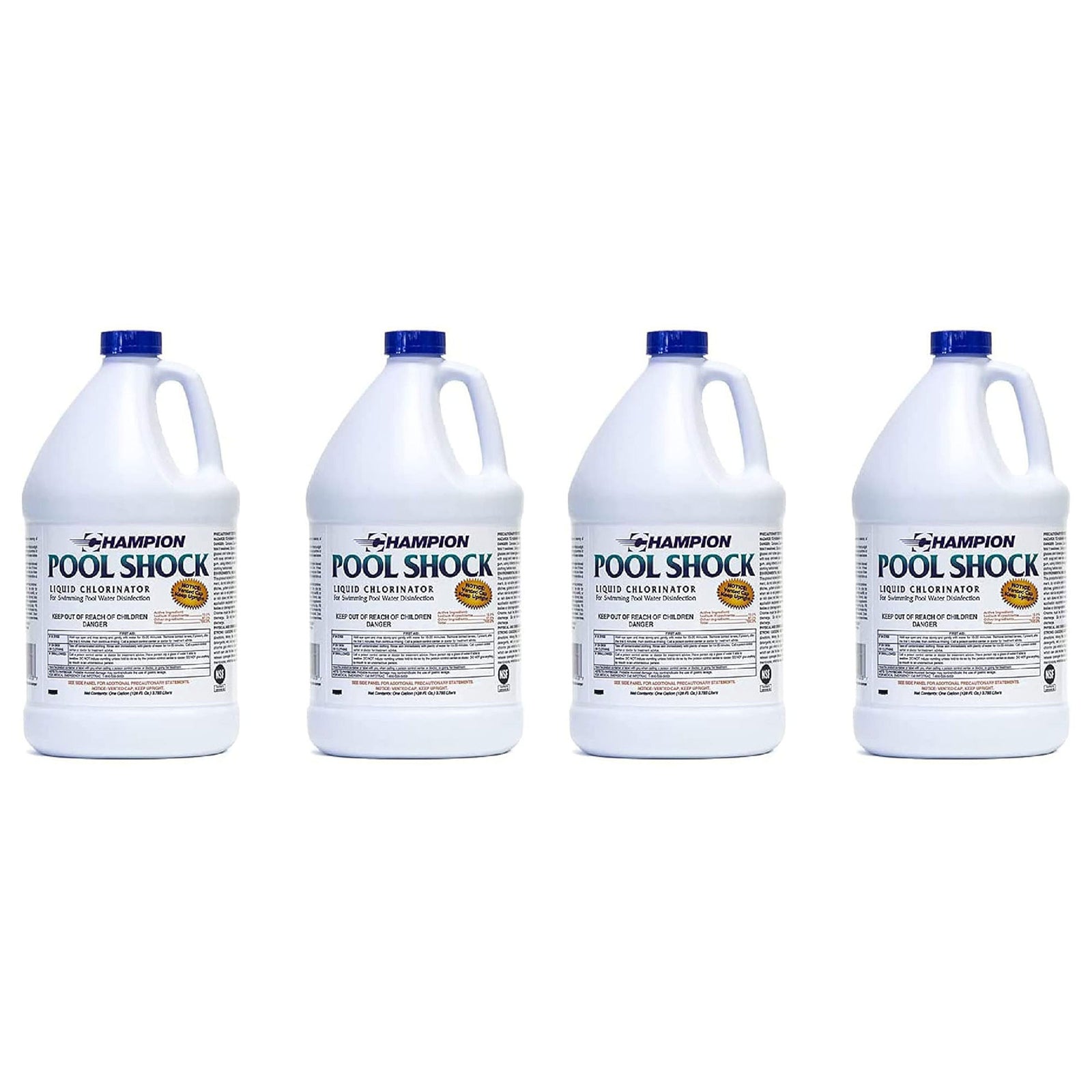 Champion Pool Shock Liquid Chlorinator for Pool Water Disinfection (4 Pack) - VMInnovations