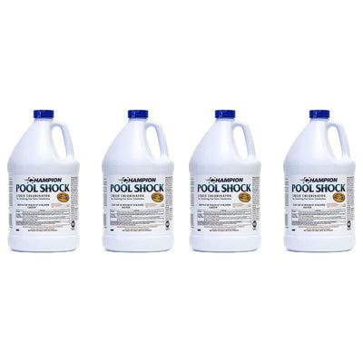 Champion Pool Shock Liquid Chlorinator for Pool Water Disinfection (4 Pack) - VMInnovations