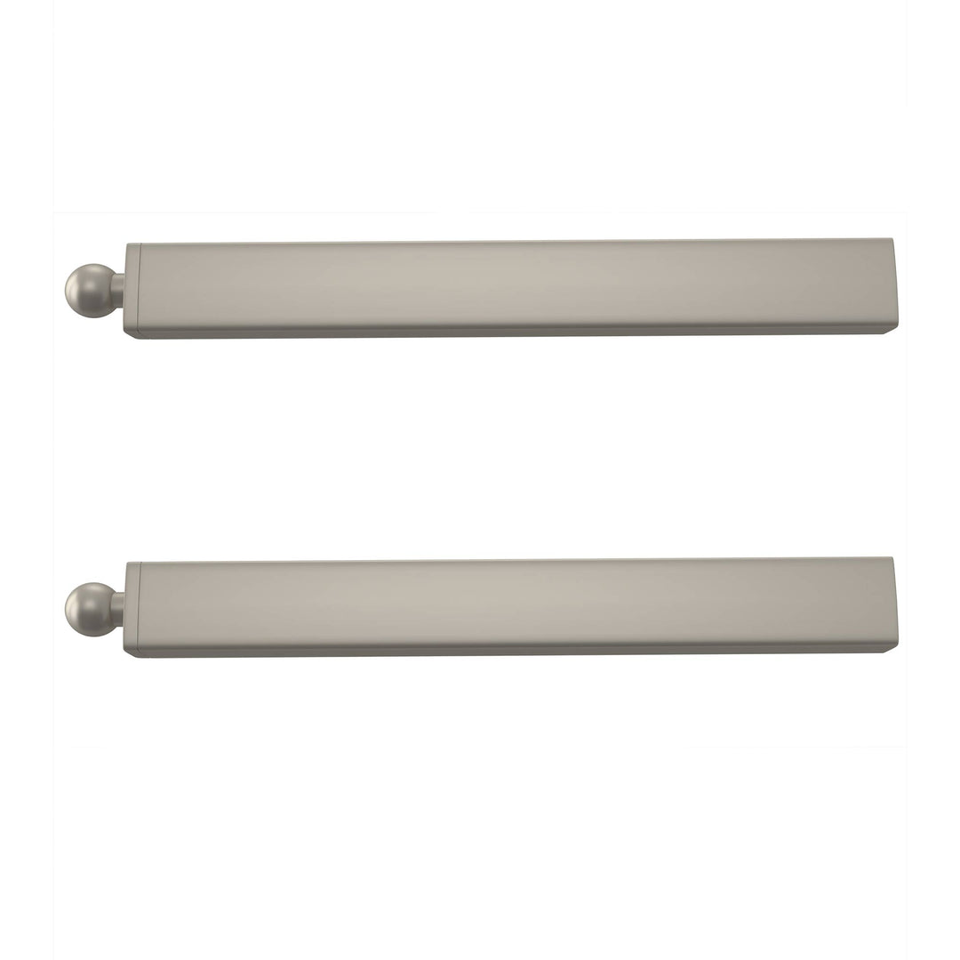 Rev-A-Shelf 14" Telescoping Closet Hanging Valet Rod, CVLSL-14-SN-1, 2 Pack