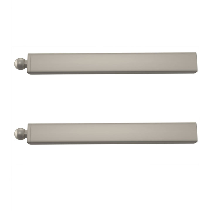 Rev-A-Shelf 14" Telescoping Closet Hanging Valet Rod, CVLSL-14-SN-1, 2 Pack