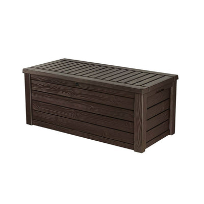 Keter Unity 40 Gal Grilling Bar Cart with Westwood 150 Gal Storage Deck Box - VMInnovations