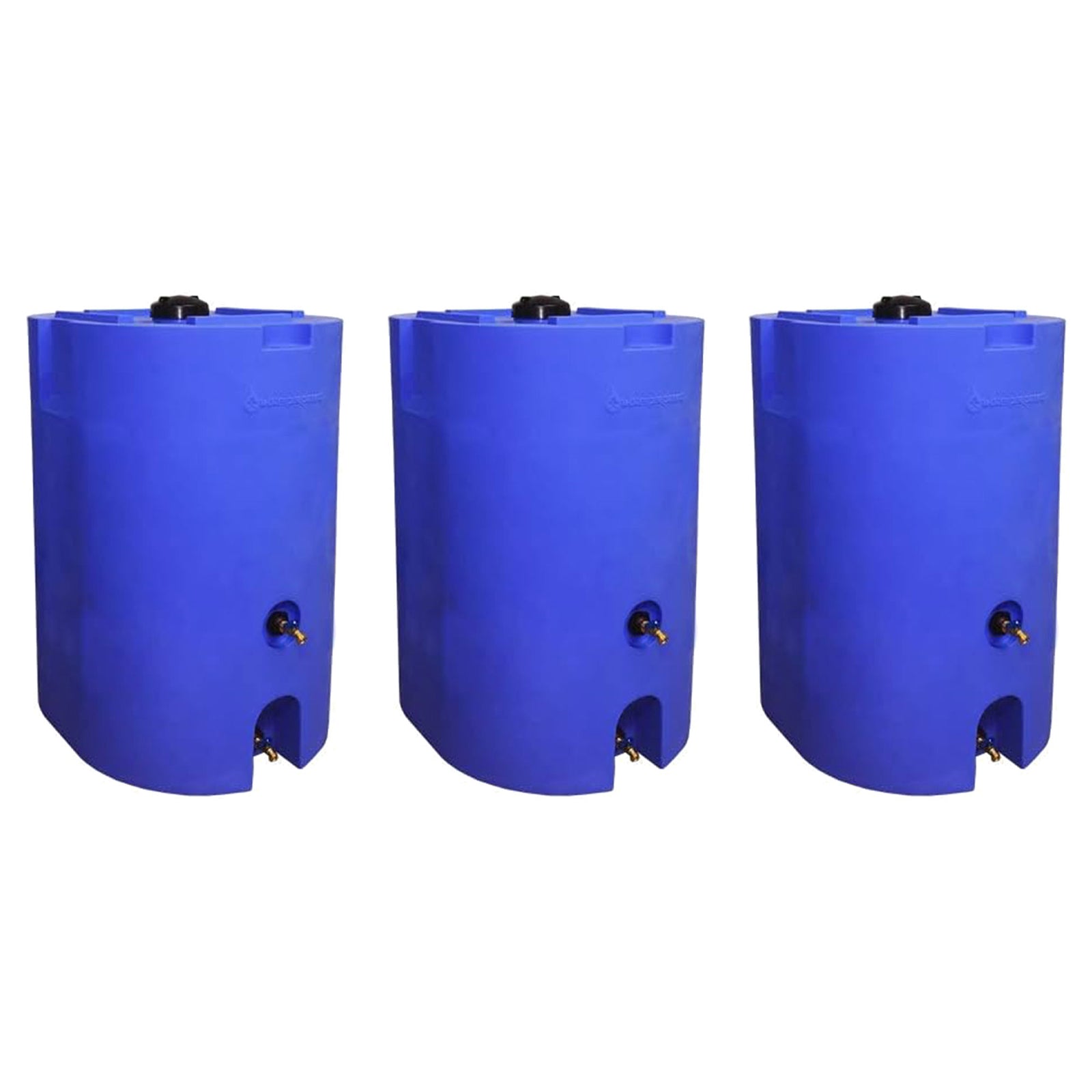 WaterPrepared 160 Gal Stackable Design Utility Water Tank w/ Large Cap, (3 Pack) - VMInnovations