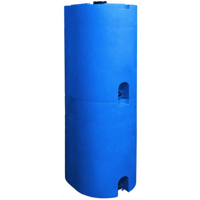 WaterPrepared 55 Gal Stackable Design Utility Water Tank with Large Cap (2 Pack)