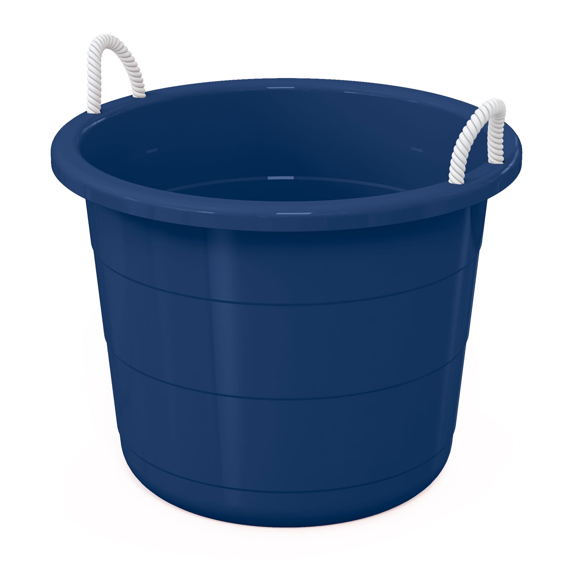 Life Story 17 Gallon Plastic Storage Open Top Bucket with Rope Handles, Blue - VMInnovations