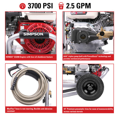 SIMPSON ProSeries PS60982-S 50 State Triplex Pump Cold Water Gas Pressure Washer - VMInnovations