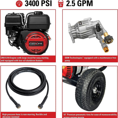 SIMPSON Clean Machine Cold Water Residential Gas Pressure Washer (Refurbished) - VMInnovations