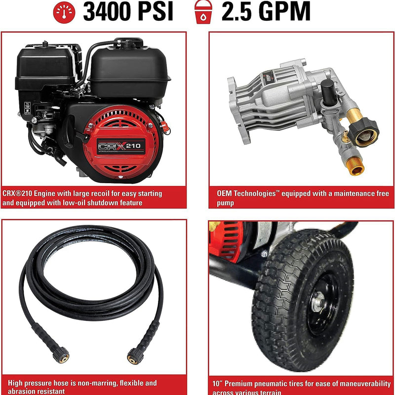 SIMPSON Clean Machine Cold Water Residential Gas Pressure Washer (Refurbished)