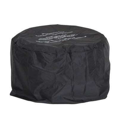 Cosmopolitan Astra Collection 23 Inch Fire Pit with Spark Ignition, Dark Gray - VMInnovations