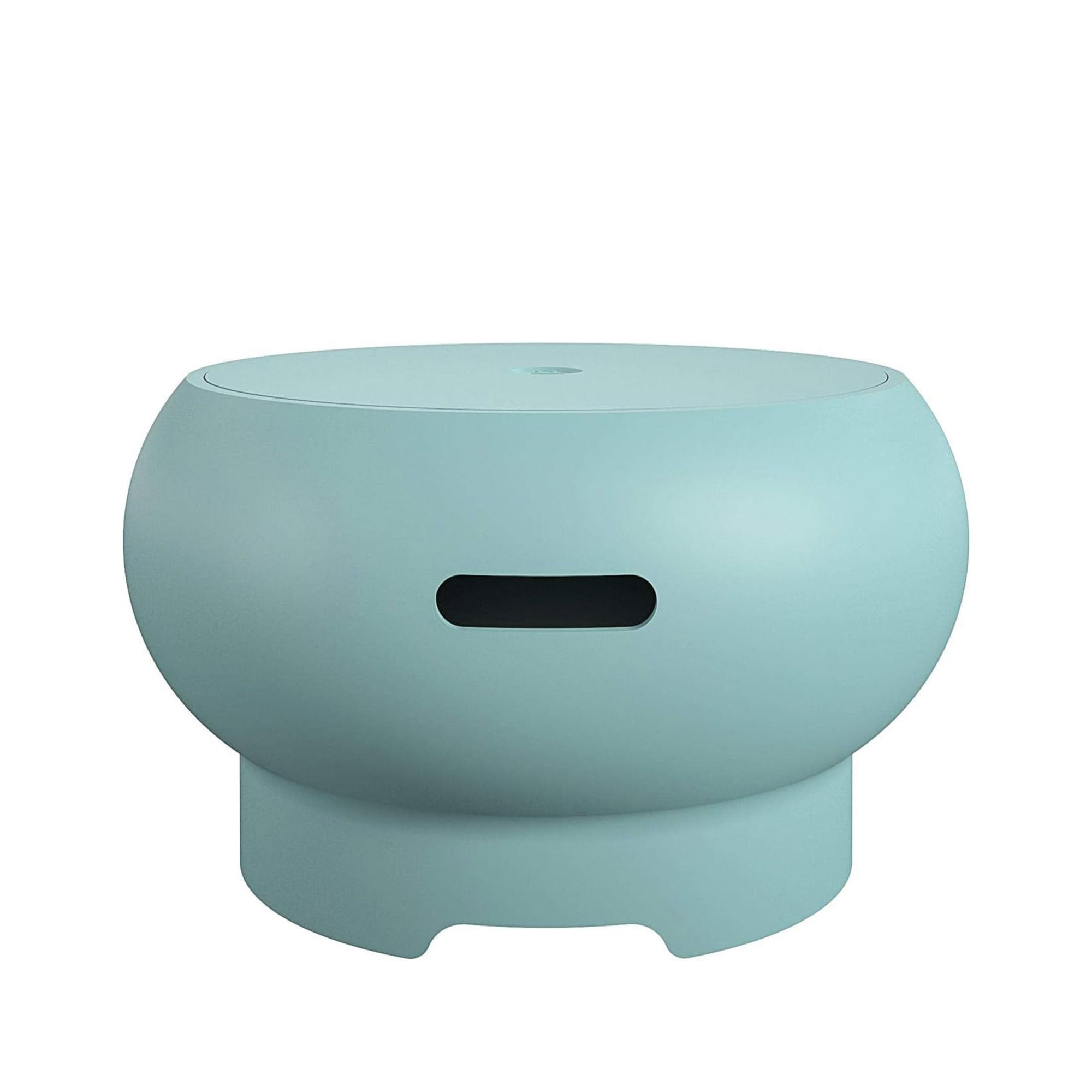 Novogratz Asher 27 Inch Wood Burning Fire Pit with Grilling Surface, Aqua Haze - VMInnovations