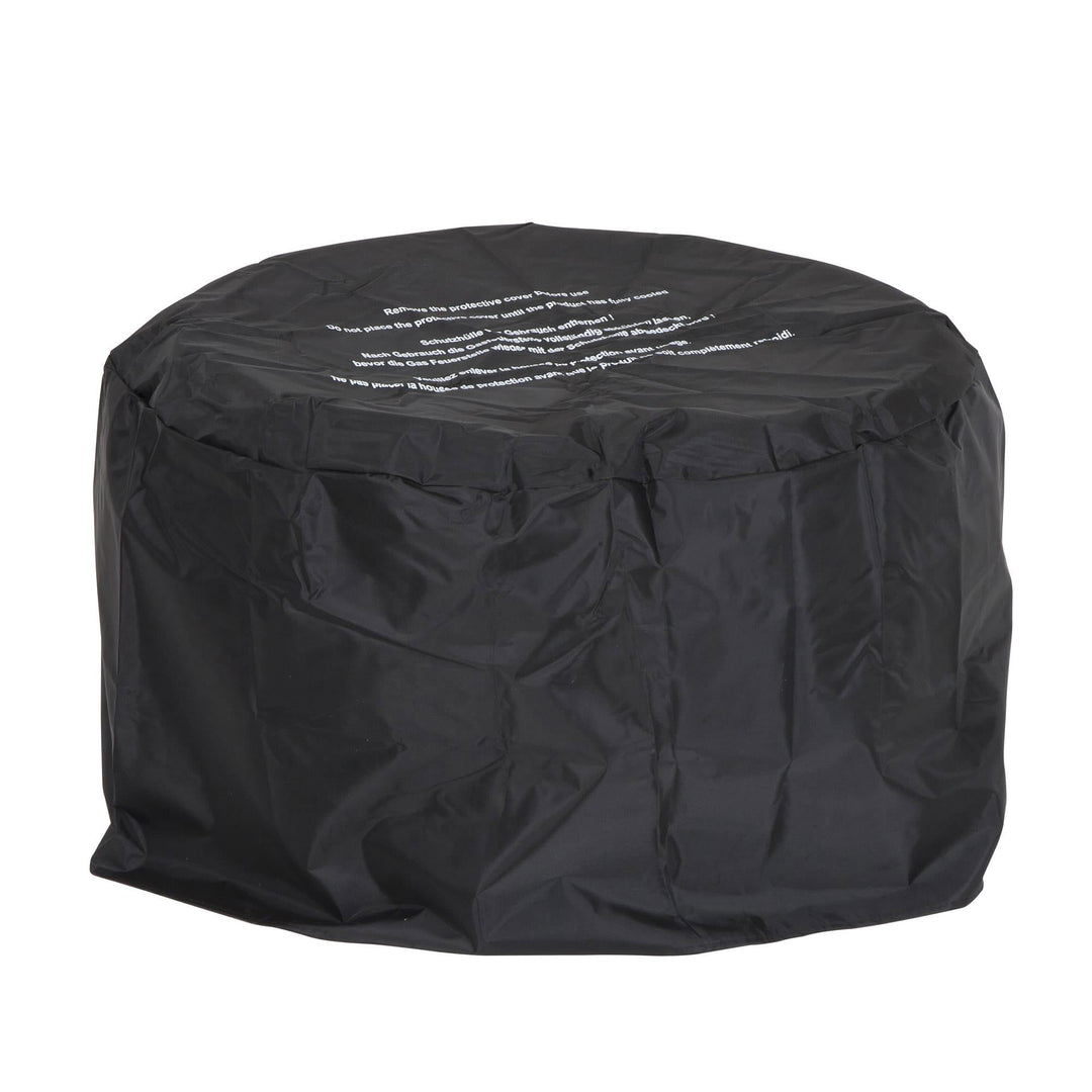 Novogratz Asher 27 Inch Wood Burning Fire Pit with Grilling Surface, Aqua Haze - VMInnovations