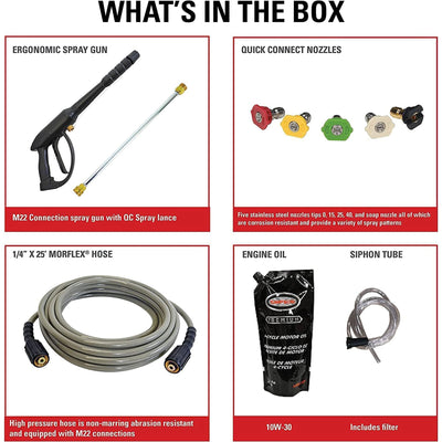 SIMPSON 3,100 PSI Gas Pressure Washer, Spray Gun & Wand, MS60763-S (Refurbished) - VMInnovations