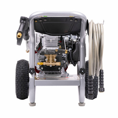 SIMPSON PowerShot Gas Pressure Washer with Engine and Steel Frame Design, Red - VMInnovations