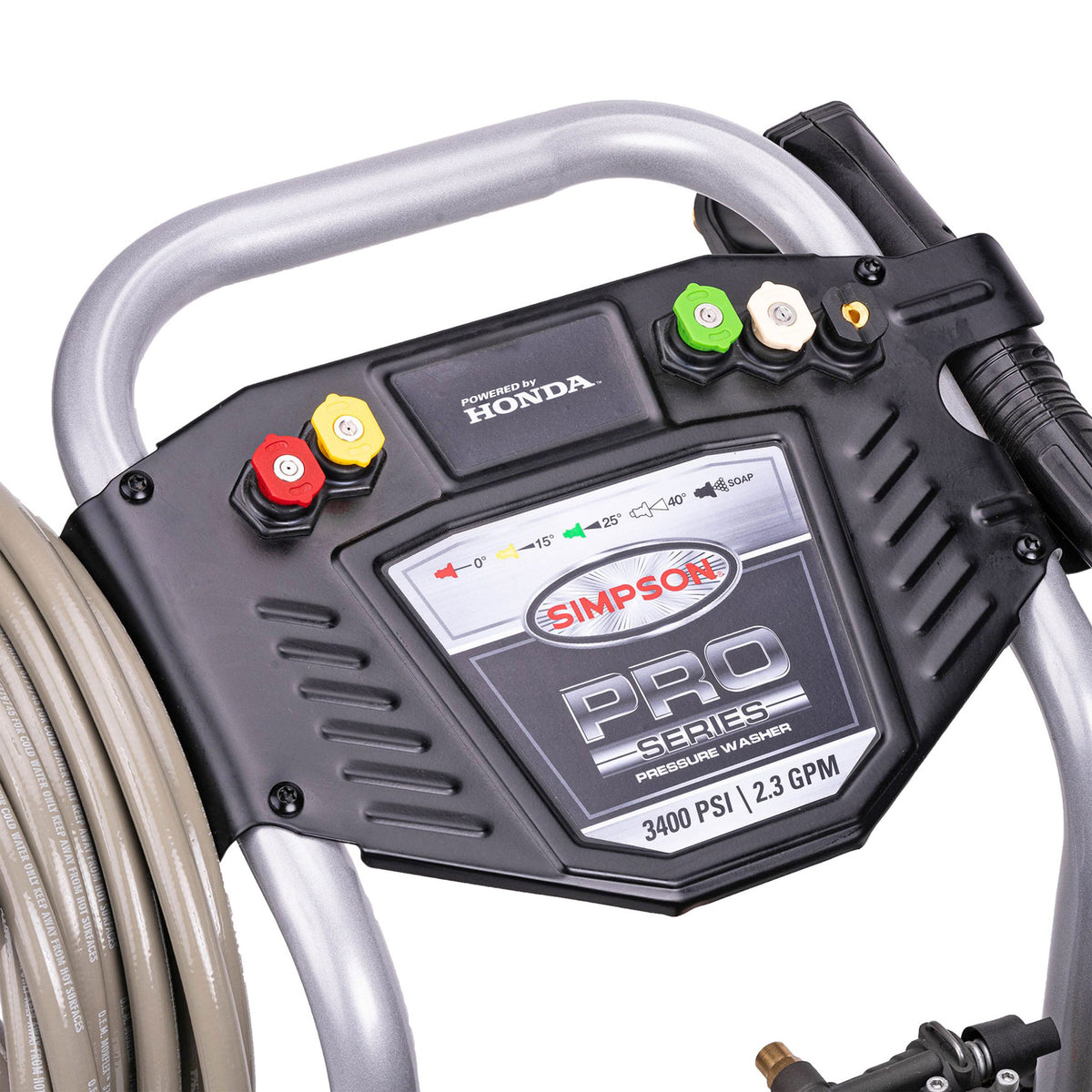 SIMPSON PowerShot Gas Pressure Washer with Engine and Steel Frame Design, Red - VMInnovations