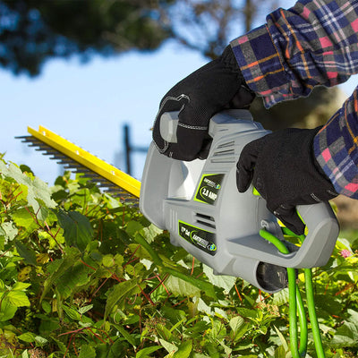 Earthwise 17 Inch Corded Electric Plug-In Hedge Trimmer with 2.8 Amp Motor, Gray - VMInnovations